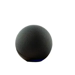 Voice Shopping Device Round Smart Bluetooth Speaker Hands Free Voice Command Assistant Speaker With Color Changing LED Ring For Bedroom Kitchen Living Room Home Entertainment