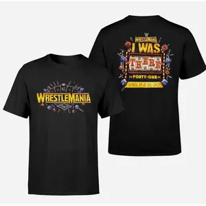 [Sale Up To 45%] WrestleMania41 T-Shirt, I Was There Logo T-Shirt, W.WE Superstore Las Vegas Fun Graphic Tee, Full Color