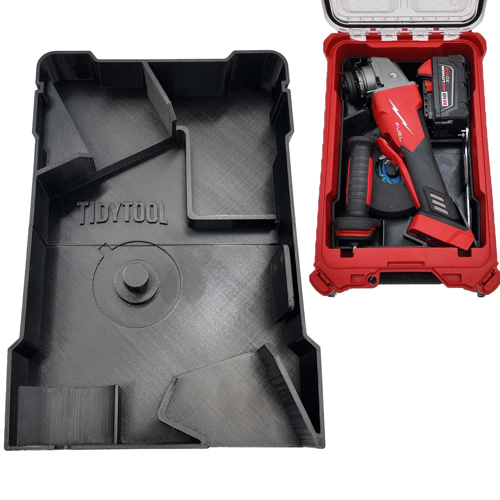 Packout Insert for M18 Grinder Models 2880-20, 2881-20 and 2686-20 - Milwaukee Compact Organizer