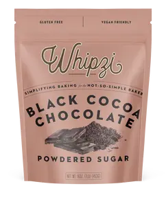 Whipzi® Black Cocoa Chocolate Flavor Powdered Sugar - Limited Edition