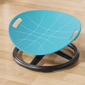 Durable Plastic Rotating Sensory Chair - Oval Eggshell Design with Non-Slip Metal Base, Ergonomic Balance & Focus Enhancing Exercise Chair for Home Use, Posture Correction & Core Strength Training, Sturdy Circular Base for Stability