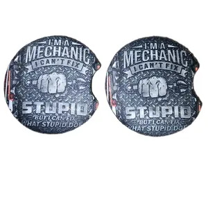 Mechanic Car Coasters - Absorbent Coasters for Cup Holders (2 Pack)