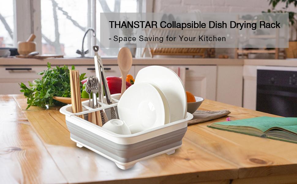 Foldable Dish Drying Rack, Portable Drying Basket, Utensil Storage Rack for Kitchen, RVs, and Camping Foldable Dish Drying Rack, Portable Drying Basket, Utensil Storage Rack for Kitchen, RVs, and Camping