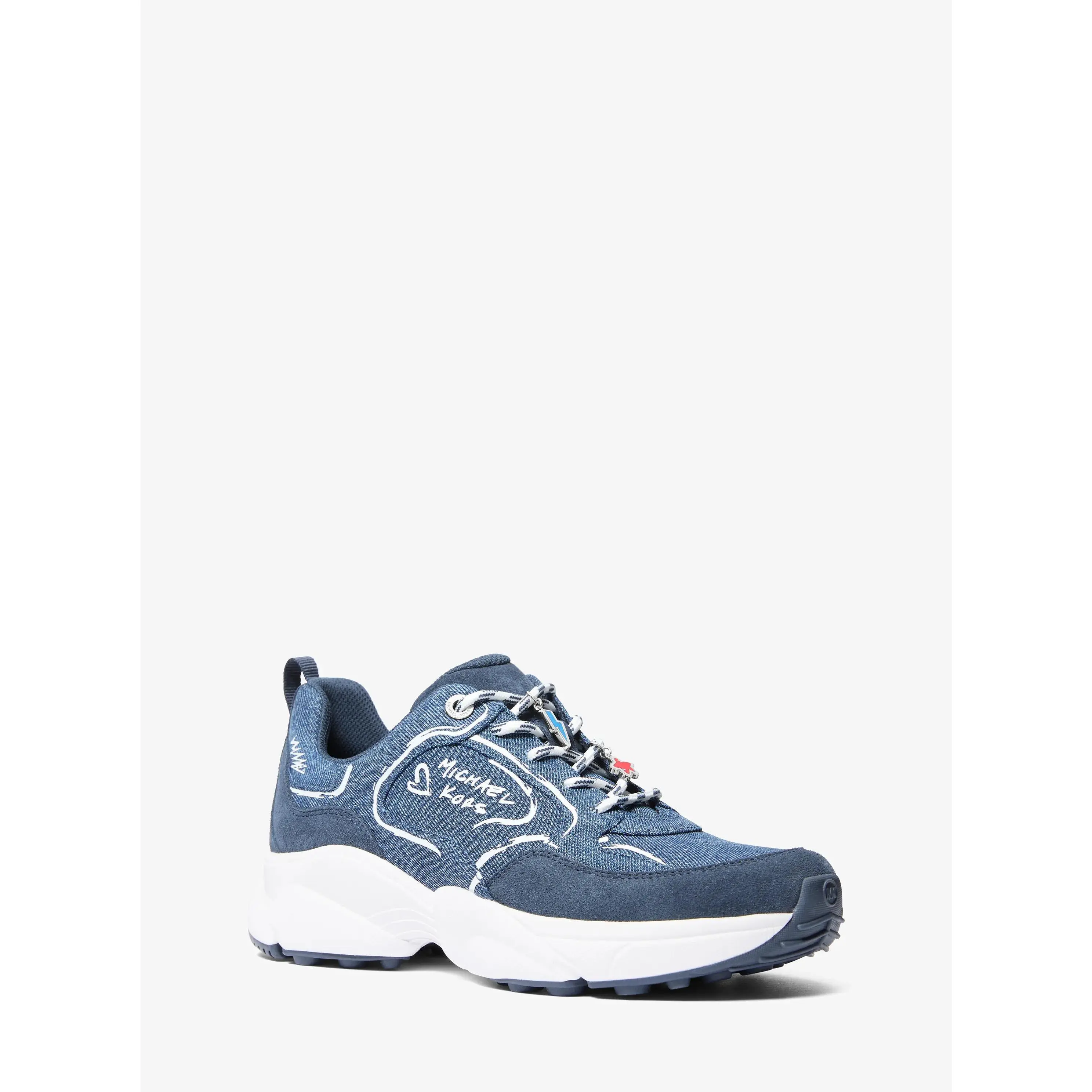 Jett Embellished Denim Trainer
