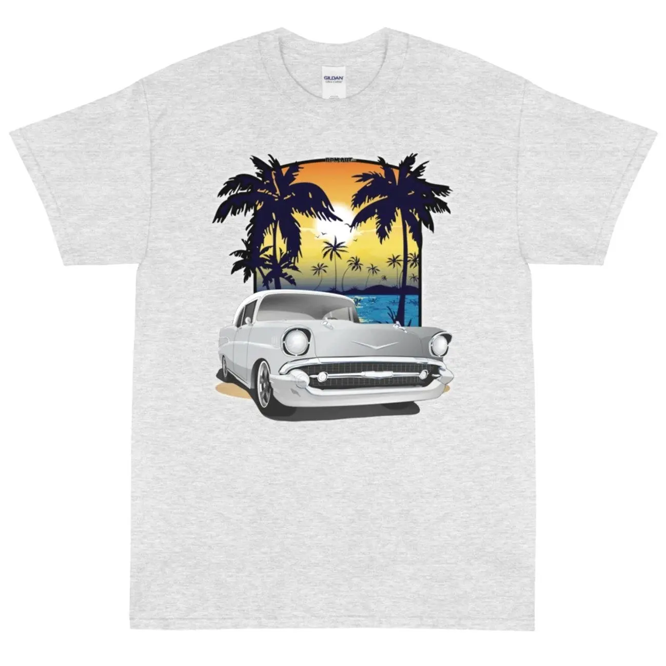 1957 Inca Silver and White Bel Air Graphic T-Shirt Sweatshirt Hoodie, Car Enthusiast and Fans Gift