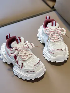 Unisex Retro Dad Shoes, Breathable Mesh, Thick Sole, Anti-Slip, Durable, Shock Absorbing, Ideal for School, Running, Amusement Park, Youth Shoes, Sneakers