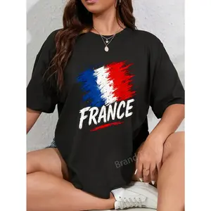 100% Cotton France French Flag T-Shirt
