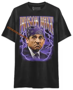 BLACK RABBIT The Office Prison Mike Michael Scott Retro Vintage Bootleg Unisex Classic T-Shirt