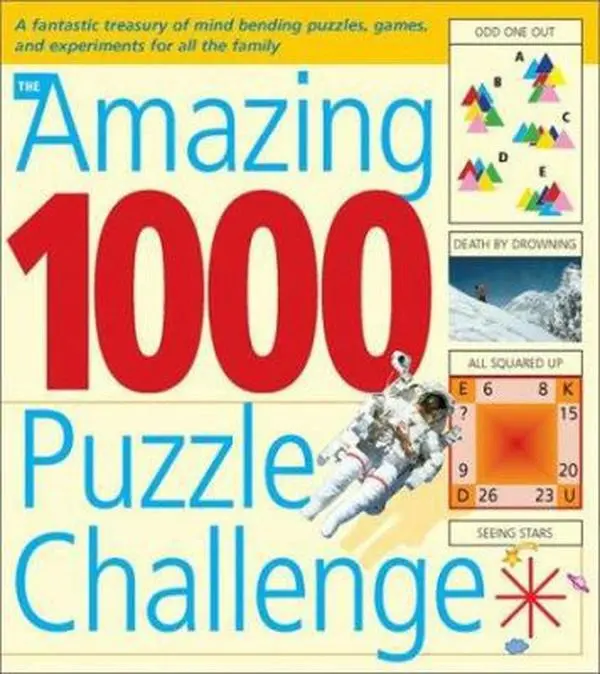 USED Paperback: The 1000 Puzzle Challenge - Family-Focused Book with Codes and Ciphers, Crosswords, Lateral Thinking Tasks, Spatial Problems, Visual Games, Experiments