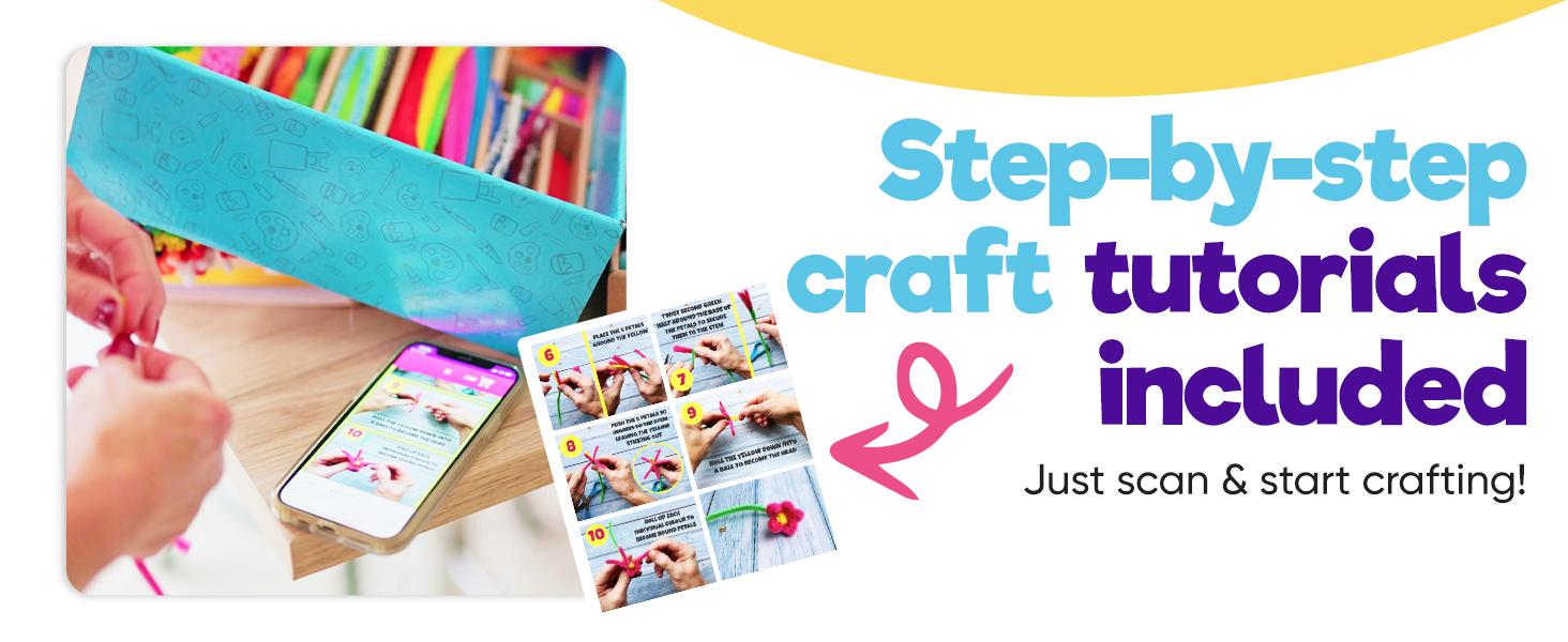 Blue Squid 3000+ pcs Arts and Crafts Supplies for Kids | Craft Kit Box for Kids Age 4-5, 4-8, 6-8, 8-12 | Craft Supplies & Materials Crafts Set Toys Art Box Gifts for Girls Boys Bulk Art Kit
