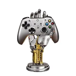 Creative Robot Hand Sculpture Stand,  Cyberpunk Decor Controller Holder Figure, Realistic RoboticHand Decor  Key Holder for Gaming Headphone Stand