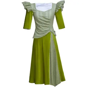 Musical Hadestown Persephone Costume Green Dress Music Festival Theater Outfit for Women