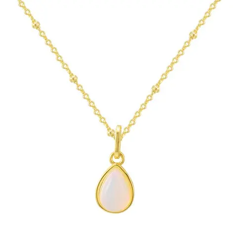 EVRY JEWELS Gold or Silver Plated Women's Stella Necklace