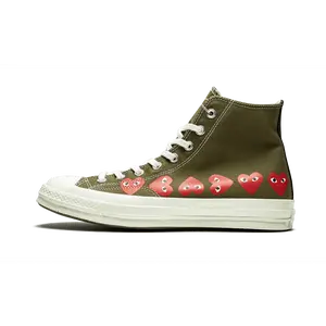 Chuck 70 Hi "Comme Des Garcons PLAY / Multi Hearts Green" 162973C