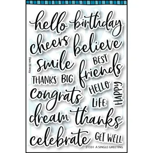 A Single Greeting stamp and Die Bundle