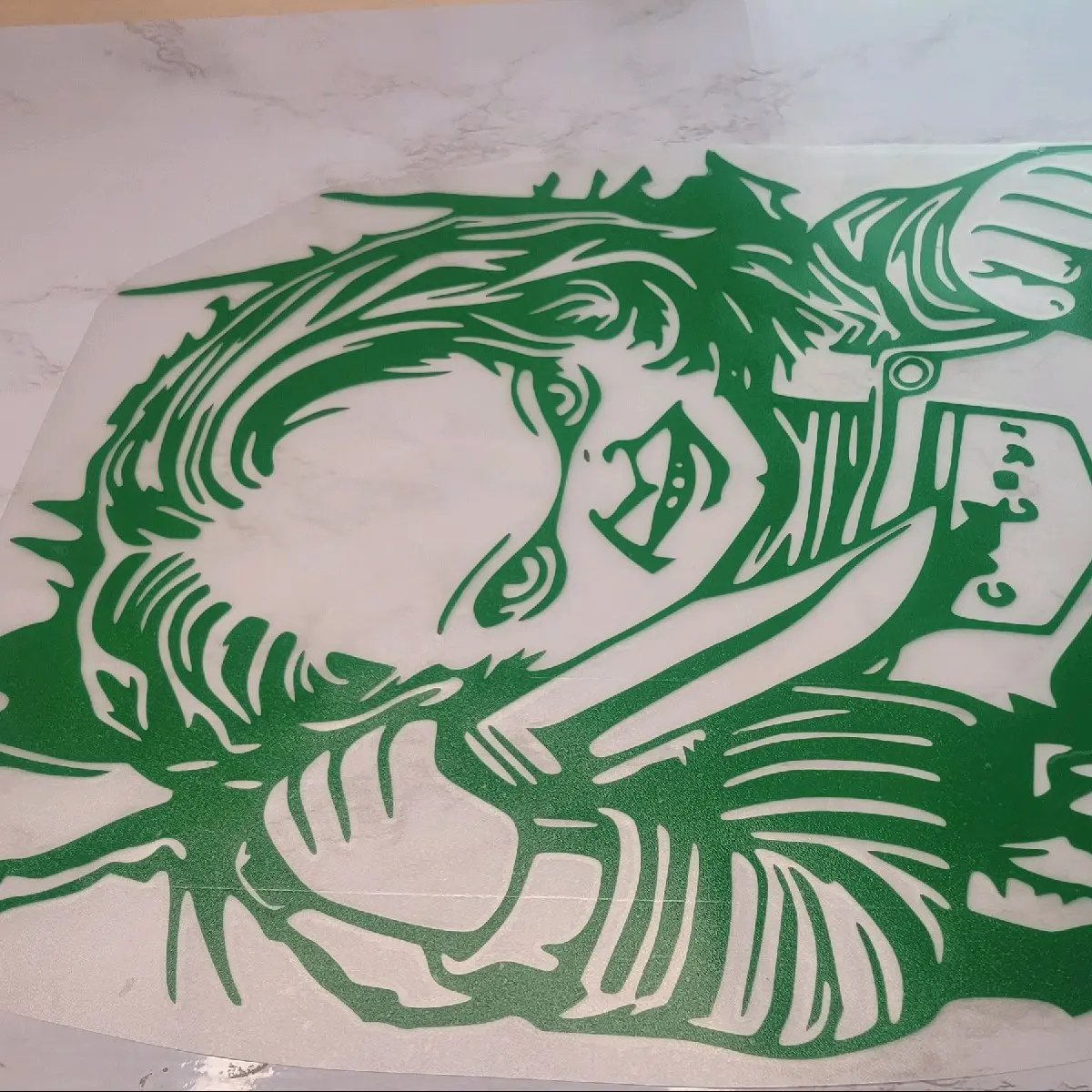 Chucky vinyl decal.