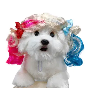 Synthetic Pet Wigs for Dogs and Cats - Fashion Accessory