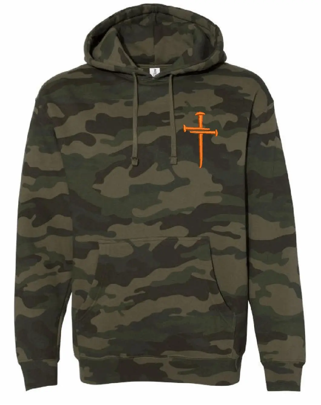 Jesus Christian Cross Cross Christian Hooded Sweatshirt with Pockets IND4000 Independent Trading Christian Hoodie