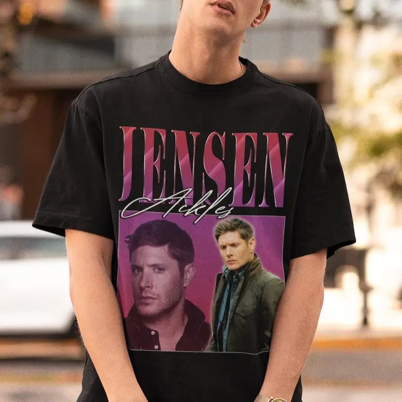 Jensen Ackles Shirt, Supernatural Shirt, Jensen Ackles Homage Shirt, Supernatural Dean Winchester Tshirt, Jensen Ackles Vintage
