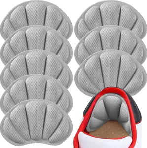 Back of Heel Cushion Pads, Adhesive Heel Grips Inserts Boots, Loose Shoes Too Big, Reusable Heel Guards Liners Women Men, Improve Shoe Fit,8PCS-Gray