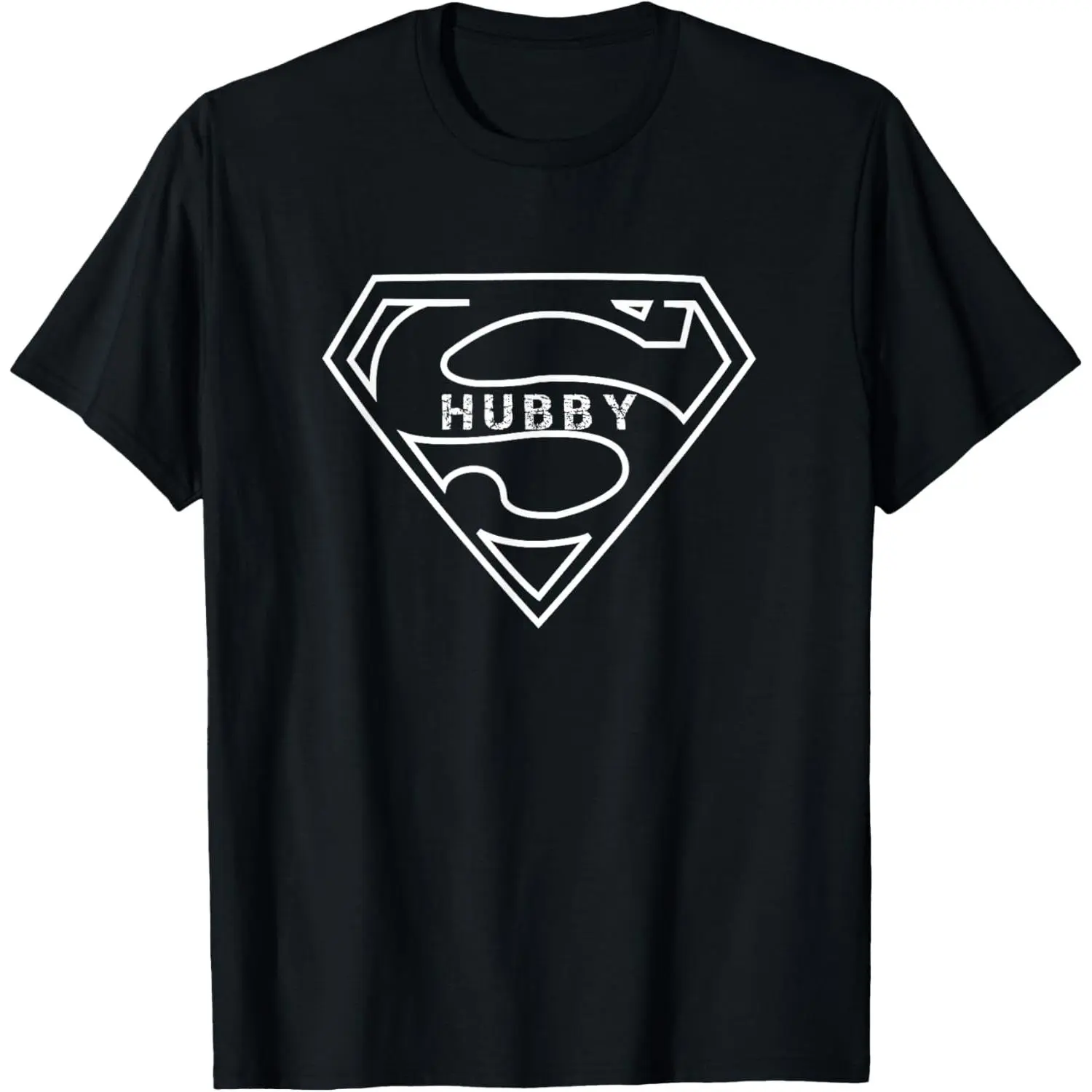 Super Hubby T Shirt Funny T Shirts for Husband Dad Fathers T-Shirt Pure Cotton Graphic Tees Menswear Top: Gifts for Men & Women