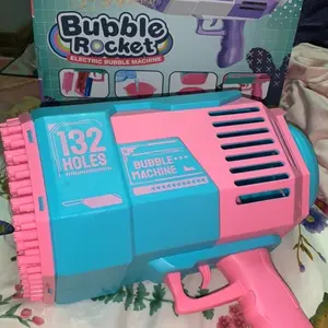 Bubble Machine, 2 Pack Bubble Gun Toy, Summer Kid Toy for Boys Girls, Bubble Blaster for Birthday, Wedding, Outdoor