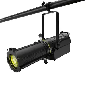 SHEHDS LEKO Zoom Variable-Focus LED 250W/350W  Fresnel lens Profile Spotlight LED  19°-46° Beam Angle Ellipsoidal Lights Manual Focus Four-Leaf Manual Cut Light Barrier 2500K-7500k DMX512 Par DJ Lights for Party Disco Bar Show