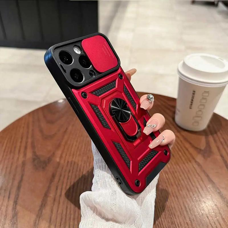 Phone Case For Women Men With Slide Camera Cover And Screen Protector, Rugged Hard Phone Case With Magnetic Stand For iPhone 17 16 15 14 13 12 11 Pro Max Plus Air Samsung Z FLIP Z FOLD 3 4 5 6 7 MOTO RAZR 40 50 60 Ultra
