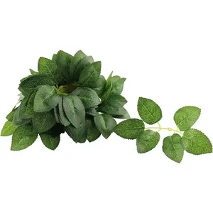 36 count  Rose Leaves Artificial Greenery Leaves for Wedding Arrangements Centerpieces Small Bouquets Garland Crafts, Green