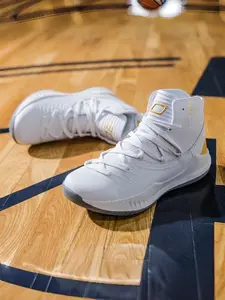 Unisex Gray-White Breathable 30 Logo High-Top Basketball Shoes, Daily Comfort Style, Breathable Mesh Upper + High-Top Easy Wear + Professional Cushioning Foot Feel + Lace-Up Adaptability, Comfortable Fit & Practical Adaptability , Ideal for Basketball