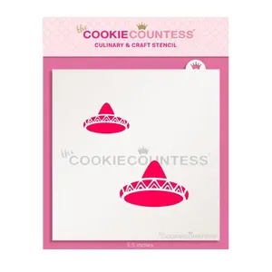 Sombrero 2 sizes Stencil