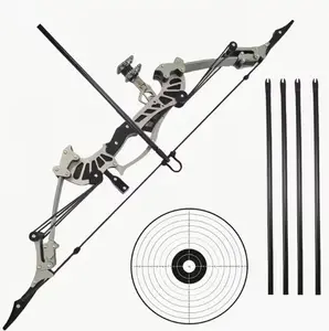 Premium 16.5-Inch Mini Hero Bow and Arrow Set for Adults, Archery Toy Set with 4 Arrows, Target and Arrow Storage, Perfect for Indoor & Outdoor Entertainment, Ideal Gift for Friends and Family