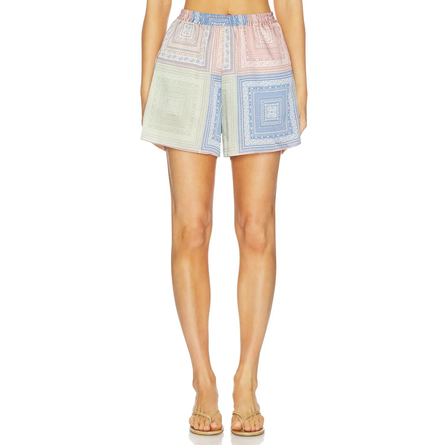 MISA Los Angeles Elam Short in Pastel Tiles