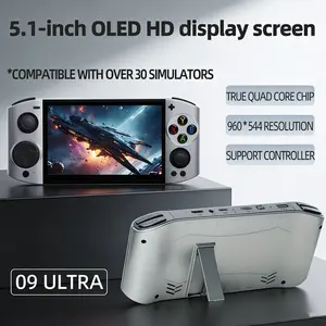 09ultra Portable Game Console, Ideal Gift for Boys, 3D Dual Joystick, Compact Durable Buttons, Fast Cooling System, Immersive Experience