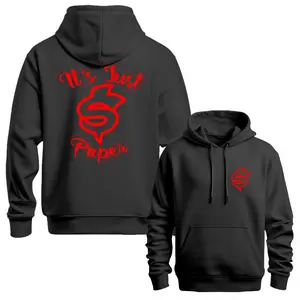 Ondgas It’s Just Paper 2 Side Hoodie, Gift, Trending, Summer, Graphic Tee Cotton Menswear