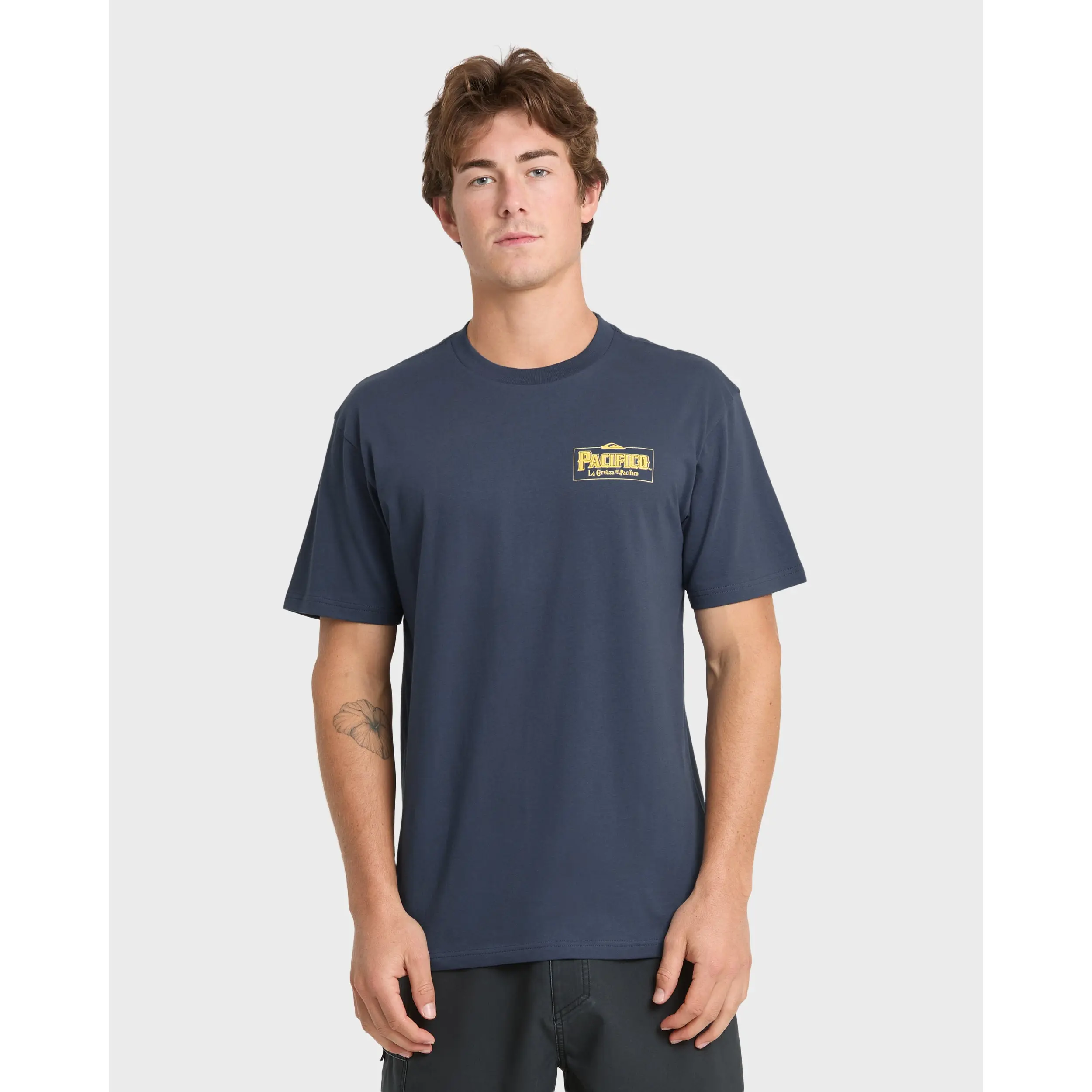 Quiksilver | Pacifico Sayulita Cruising Short Sleeve Knit T-Shirt | Men's 100% Cotton Graphic Print Lightweight | Everyday Wear & Casual Streetwear