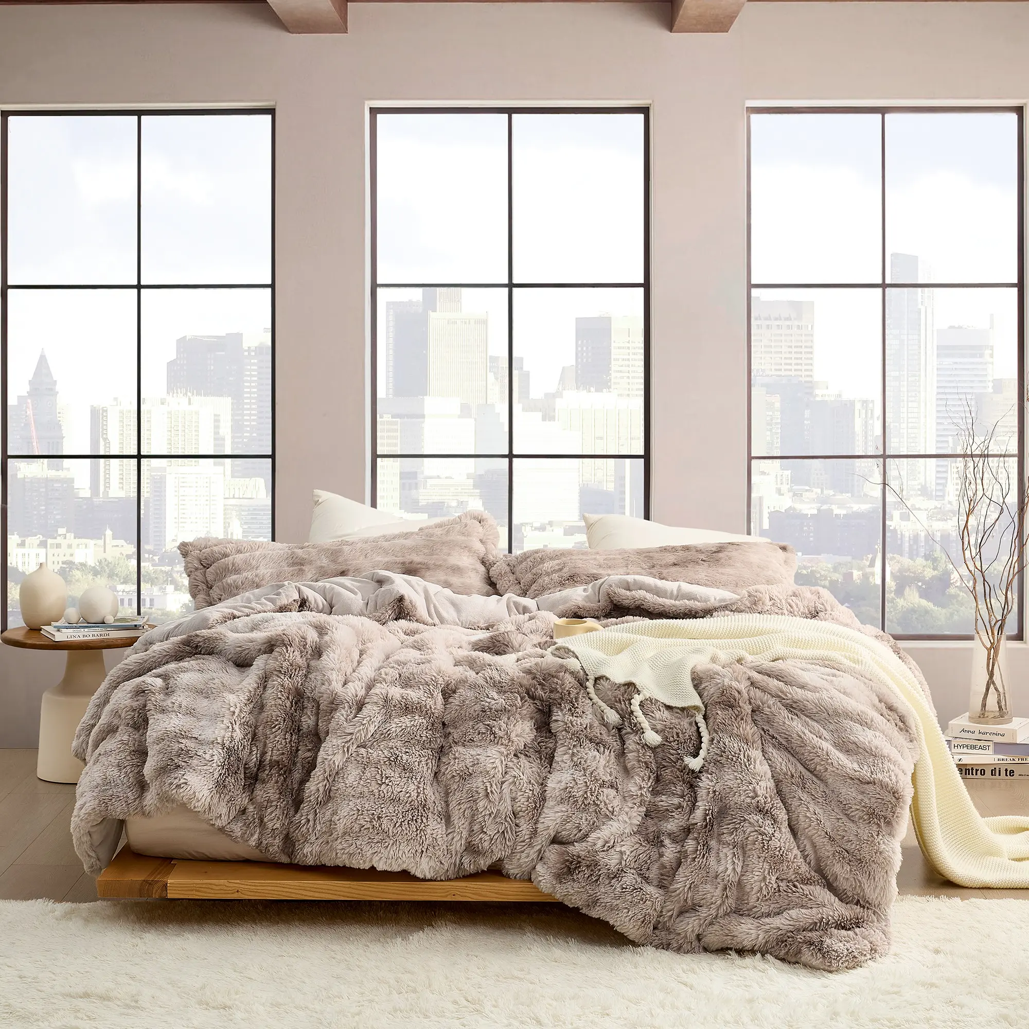 Snowball Chunky Bunny - Coma Inducer Oversized Comforter Set - Taupe Desert