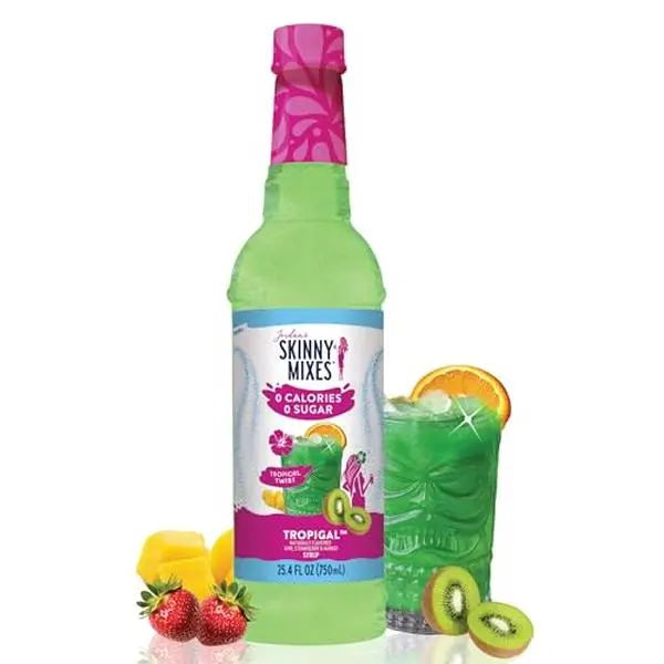 Jordan's Skinny Mixes Sugar Free Syrup, Unicorn Flavor, Fruit Flavored Water Enhancer, Drink Mix for Iced Tea, Lemonade, Drinks, Low Calorie Water Flavoring, Dairy & Gluten Free, Kosher, 25.4 Fl Oz