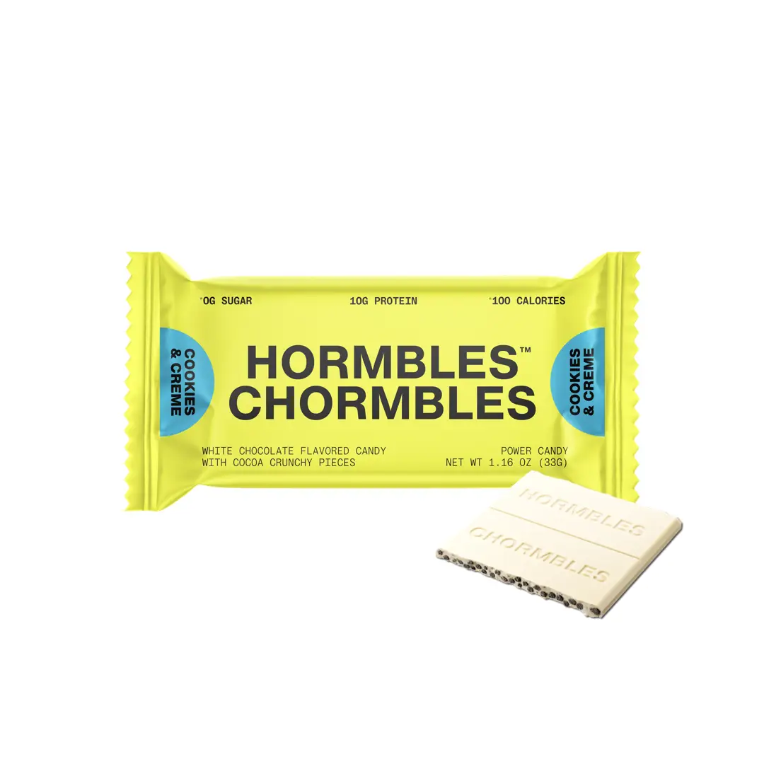 Cookies & Creme (12ct) - Hormbles Chormbles Protein Chocolate, 1.16 oz