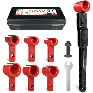 Door Hinge Adjustment Tool Kit Multi-Size Hinge Gap Adjusting Wrench with Rubber Handle Heavy Duty Painted Steel for Residential and Commercial