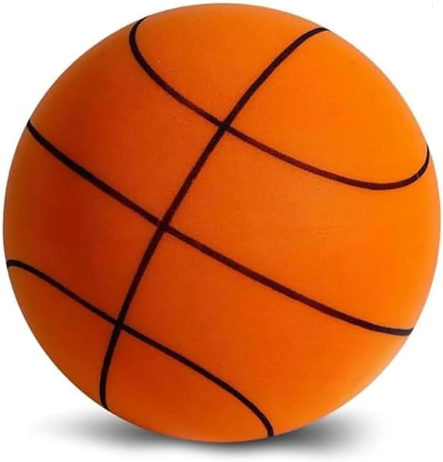 Silent Basketball Foam Basketball Indoor Training Ball Standard Hush Handle Basketball, Quiet Basketball Dribbling Indoor, Silent Swish Basketball 24cm silent basketball