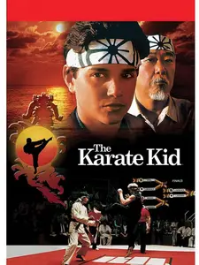 The Karate Kid 1984 - Movie Poster (Daniel & Mr. Miyagi) - Poster Unframed - Canvas Ready to Hang