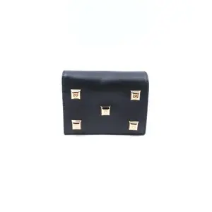 Pre-owned SALVATORE FERRAGAMO Calfskin Small Leather Goods Ferragamo Black Wallet T10422921