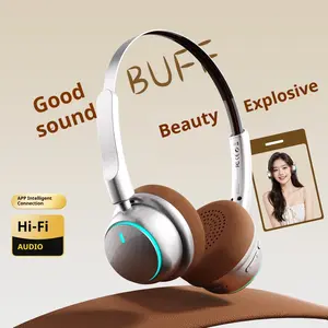 High-Quality Wireless Chargeable Headphones Bluetooth-compatible, Smart Noise Cancelling Earphones, Bluetooth-compatible 6.0 Earbuds, Compatible with ios Android Harmony Os, Music Headset, Support app intelligent connection