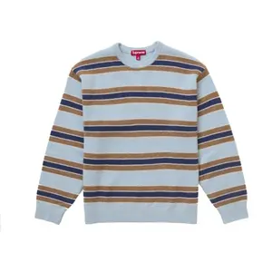 Supreme Cashmere Sweater (FW24) Blue Stripe (men) by StockX