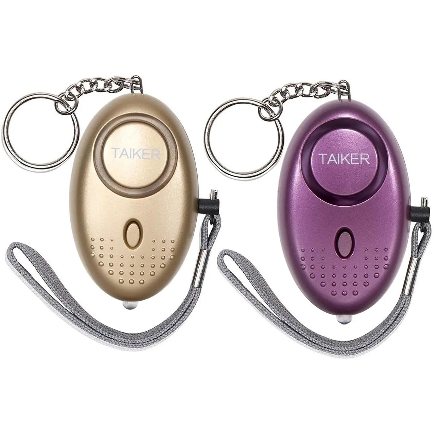 140DB Loud Personal Alarm Keychain for Women & Students, Self-Defense Security Tool with LED Light for Hiking, Traveling - 2 Pack