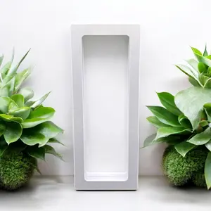 Durable 3D Jewelry Display Box Glam Style Organizer for Rings Necklaces Earrings or Gift Giving in Elegant White Black or Baby Blue