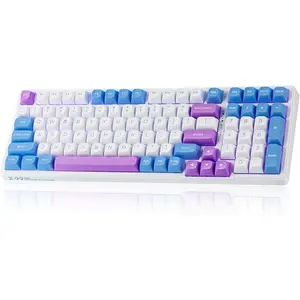 Z-99  Mechanical Keyboard with Number Pad, Tri-Mode BT5.0/2.4GHz/USB-C, Hot Swappable Linear Switches, 99 , RGB Backlit Creamy Gaming Keyboard for Laptop/PC/