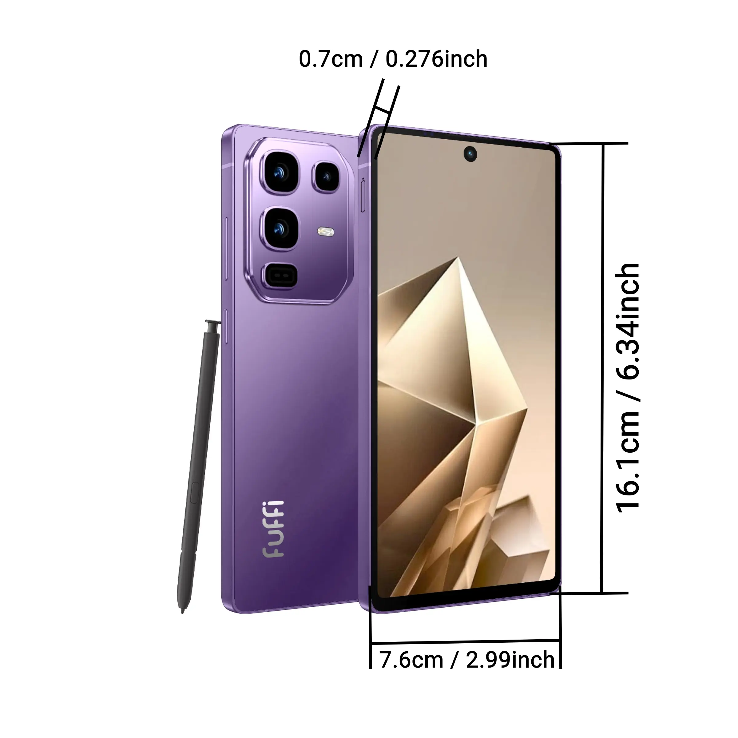 FUFFi-6.8 inch Android Smartphone with Stylus, 3+32GB / 6+64GB ROM