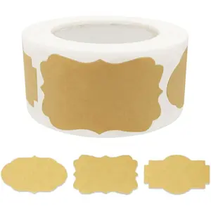 300 count  Tag Name Labels Stickers,  Blank Self-Adhesive Jar Labels for Storage Bins Essential Oil  Bottle  Decoration  Containers, Mason Labels Craft Presents Stickers